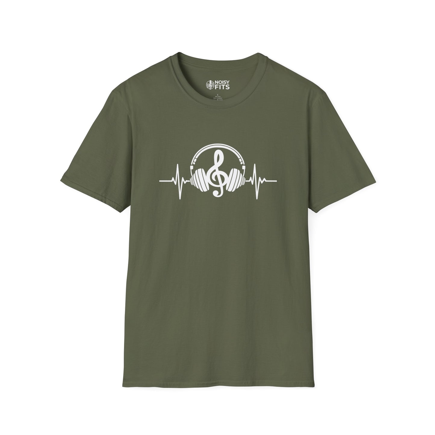 Treble Headphones Heartbeat T-Shirt